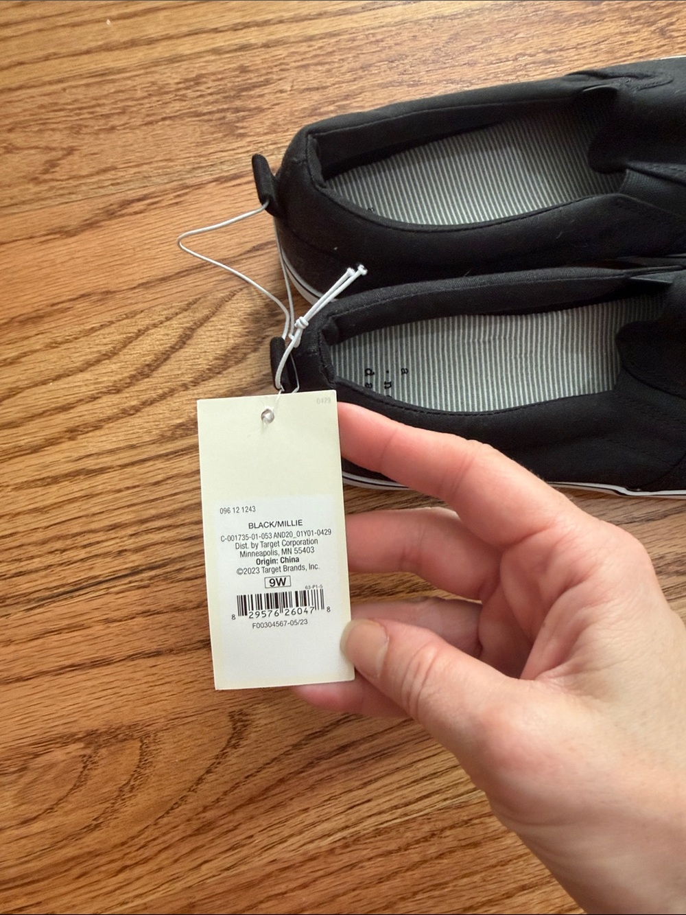 NWT Black Slip-On Canvas Sneakers a new day 9 - Picture 2 of 3